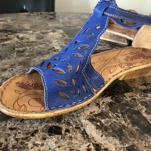 Tsonga Chefeza Blue Leather Sandals - US Size 10